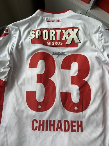 FC THUN FOOTBALL SHIRT 2020-2021 MACRON ORIGINAL JERSEY SIZE XL #33 CHIHADEH - Picture 9 of 11