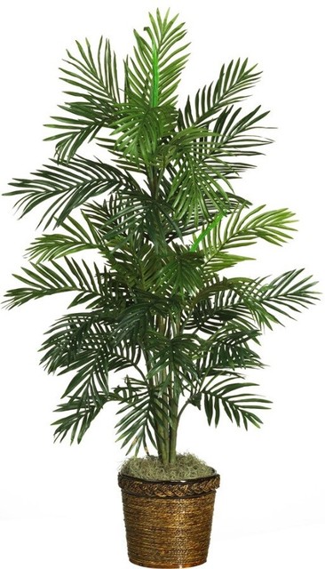 Indoor Tropical Plant Artificial Fake Palm Tree Realistic