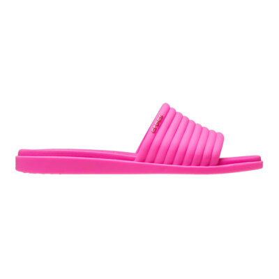 cocopinkです New Womens CROCS MIAMI SLIDE 209794-6TW PINK CRUSH US W 5 - 9