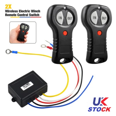 Wireless Winch Remote Control Kit for RHINO Truck ATV SUV 12V Switch Handset UK~