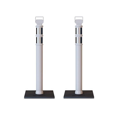 #ad Industrial 45quot; Bas Delineator Removable Rubber of Set Posts 2 with Trafford 10Lb $99.06