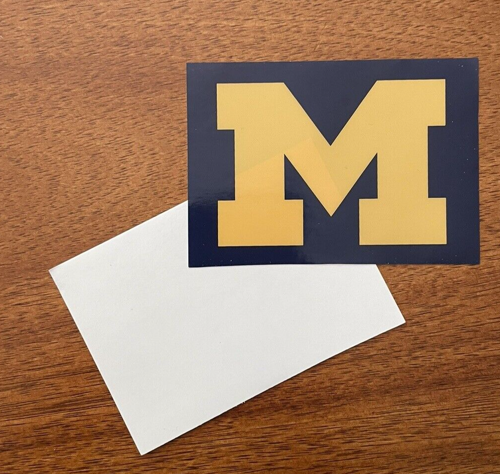 University of Michigan U of M Window Glass Car Cling Decal Sticker No ...