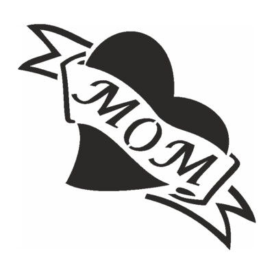 Eulenspiegel Selbstklebe-Schablone Mom Selbstklebende Tattoo Schablone