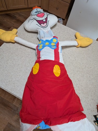 Vintage Disney Roger Rabbit Snug-Ums Sleeping Bag Child Stuffed Plush Pillow 46" - Picture 13 of 13