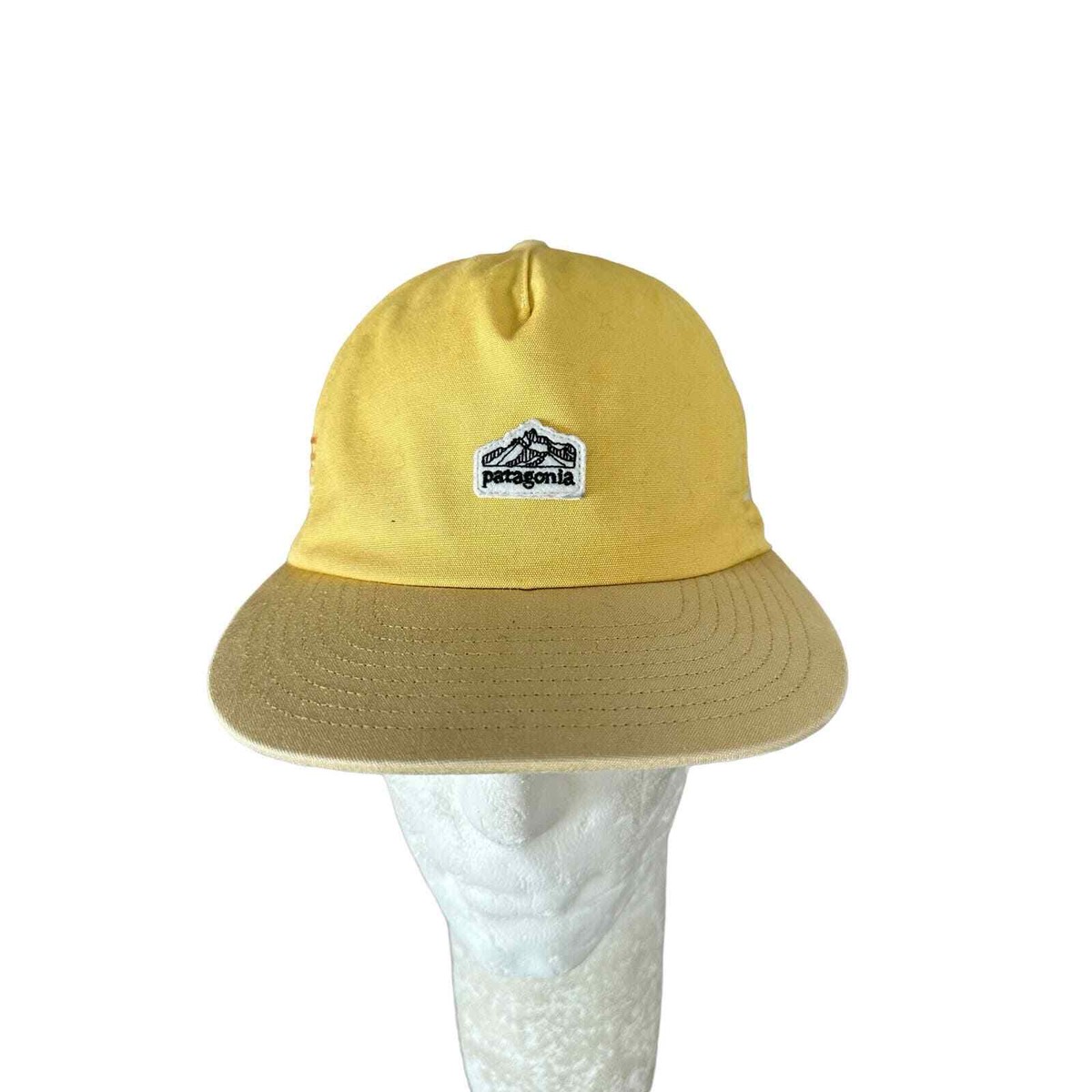 Patagonia Quality Surf Label Funfarer Yellow Snapback Hat