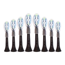 8-Pack Philips DiamondClean Smart C3 Plaque Control Black Brush Heads | No Box