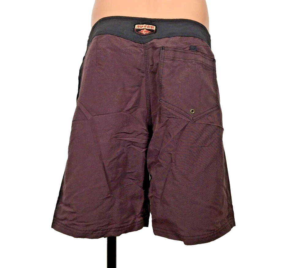 Vintage 90s y2k Rip curl Mens Boardshorts 34 Swim Trunks Surf Beach Snap Closure - Image 3 of 4
