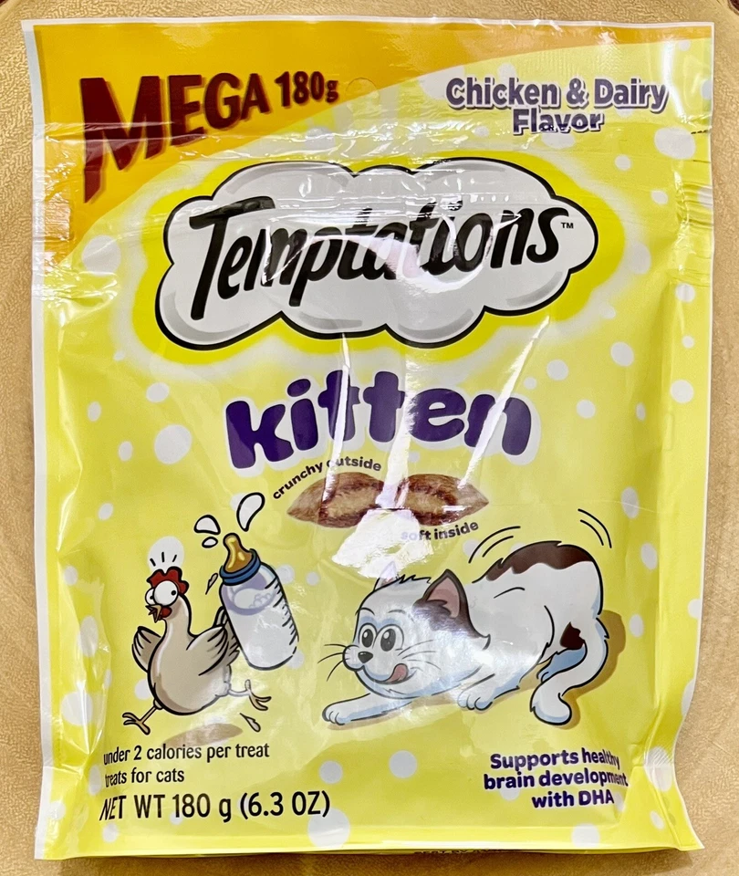 Mega bolsa de golosinas para gatos TEMPTATIONS que a todos los gatos les encanta:) ¡Envío gratuito! ¡NUEVO CON ETIQUETAS! Foto 4 de 4