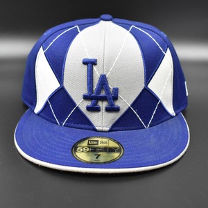 Los Angeles Dodgers New Era 59fifty Diamond Plaid Fitted Cap Hat Size 7 Ebay