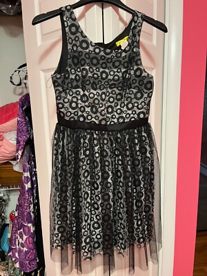 Yellow Star brand lace dress circle pattern tulle purchased from Modcloth |  eBay