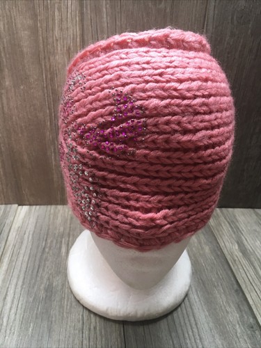 Ace Fashion Pink Blush Winter Knitted Head Band One Size 2 Buttons NWT - Picture 12 of 12