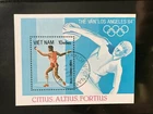 Vietnam 1983 Block Olympics 1984 Los Angeles Discus Thrower Stamped