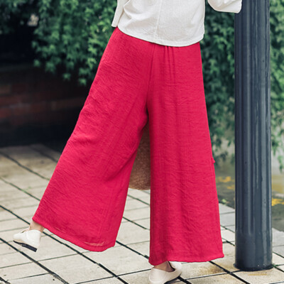 パンツ Paisley Embroidery Shirred Waist Pants Women's Pants Paisley Print Shirred Waist Jogger Pants Pant