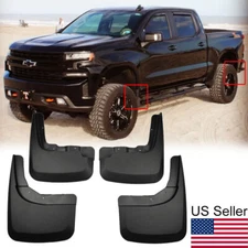 4Pcs Front Rear Mud Flaps Splash Guards For 2019-2022 Chevrolet Silverado 1500