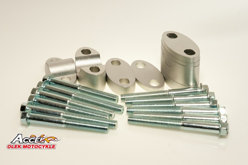 Élévateurs de guidon 22,2mm tranches 39mm pour moto de cross