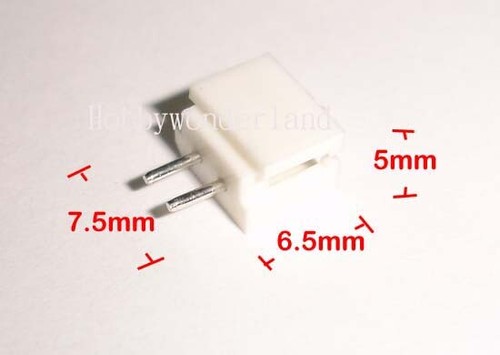 5264 2,5 mm 2-pinowe złącze Obudowa nagłówka do baterii Bezprzewodowy telefon domowy 20 Zestaw - Zdjęcie 3 z 6