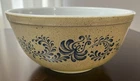 Vintage Pyrex 403 Homestead Blue Speckled Mixing Bowl 2.5 Qt USA Retro Kitchen