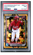 2024 BOWMAN DRAFT SAPPHIRE BDC119 ADOLFO SANCHEZ GOLD PSA 9