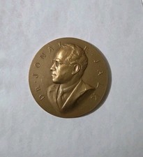 Dr. JONAS E. SALK Award of Congress 1955 US MINT High Relief Bronze Medal 3