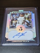 2023 Topps Five Star Christian Yelich FIVE TOOL AUTO #/25 Milwaukee Brewers MLB