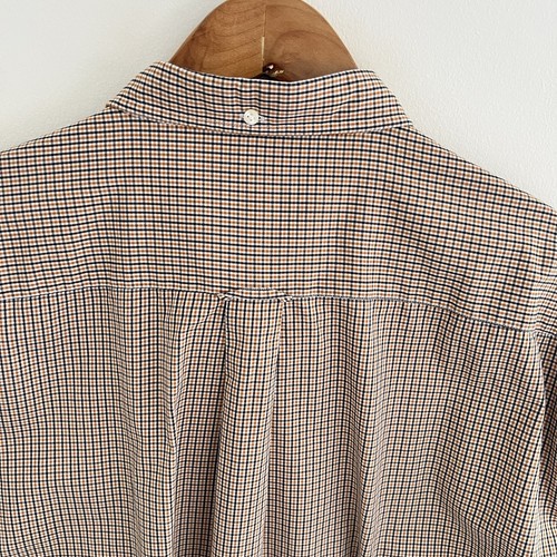 GANT Shirt Size 2XL XXL Mens Orange Check Cotton Long Sleeve Button Down - Picture 5 of 9
