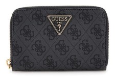 GUESS Laurel II SLG Medium Zip Around Wallet Geldbörse Coal Logo dunkelgrau Neu