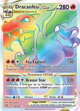 Carte Pokémon Dracaufeu-VSTAR 174/172 Rainbow Stars Étincelantes