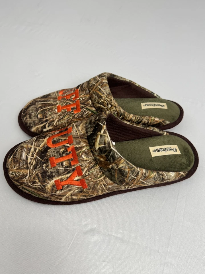 Zapatillas Dearfoams Off Duty Camufladas Acogedoras Comodidades Realtree Forradas de Vellón para Hombre’s Foto 4 de 4