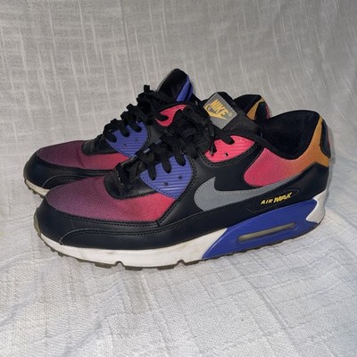 NIKE SD Gradient Air Max 90 men s 13 Black/Persian Violet/Pink Force/Cool Grey