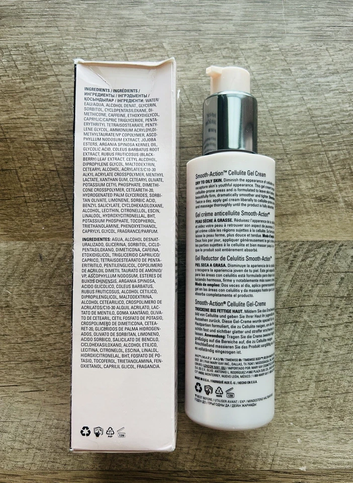 Mary Kay Timewise ~ Crema Gel Celulitis Acción Suave ~ 6 fl oz ~ caducado Foto 3 de 4