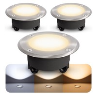 3X Bodenstrahler IP67 Viskos Dimmbar IP67 Led 6W Warm Neutral Kalt Gartenspot