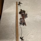 Western Rustic Horse Themed Bronze Metal Wind Chime W/ 2 Hooks