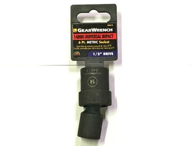 GearWrench 14MM Universal Impact Socket 1/2'' Drive 6 Point 84614