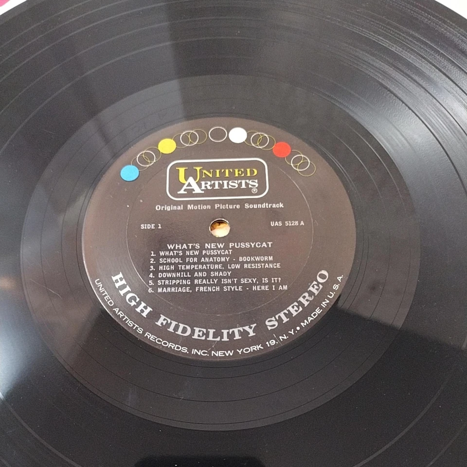 Vintage What's New Pussycat? Vinyl OST Burt Bacharach 1965 United Artists USA Foto 4 de 4