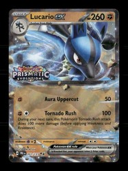 Lucario ex 051/131 SV: Prismatic Evolutions Double Rare Holo