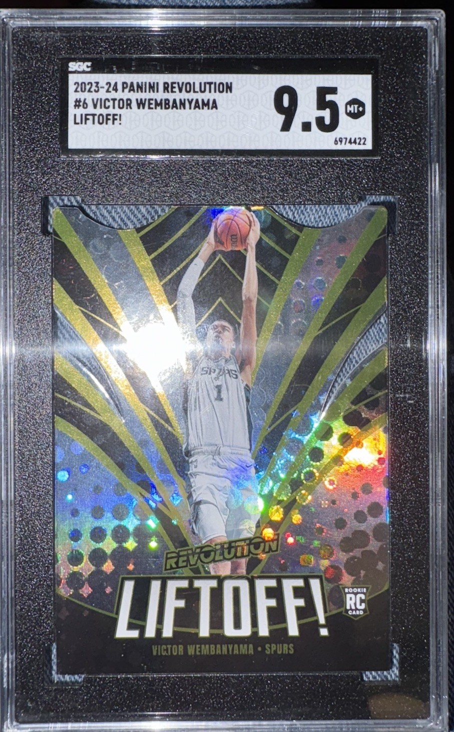 2023-24 Revolution Victor Wembanyama Liftoff Die-Cut SGC 9.5