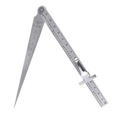 Stainless Steel Welding Taper Gage Feeler Gauge Hole Inspection Test Ruler