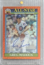 Greg Maddux Auto /25 2026 Topps Silver Pack Mojo 1991 Autograph Orange Card