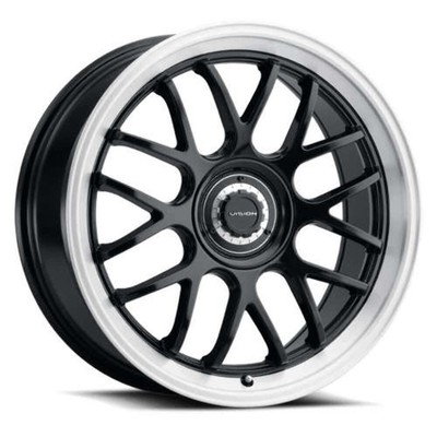 Vision Wheel 478-7819GBBRL38 478 Alpine 17x8 5x112/120 38mm Gloss Black/Brushed