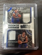 2019-20 Panini Contenders - Rookie Ticket Dual Swatches Zion Williamson, Jaxson