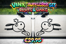 ❗️2❗️x Aufkleber Sticker Snoopy winken 55x77cm Auto XXL Seitenaufkleber Set