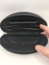Men s Sunglasses Oakley Clam Shell Case W Insert Black Fabric Zippered Case Only