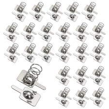 24Pcs Battery Spring Contact 8 x 8mm Positive Negative Unipolar, One Way