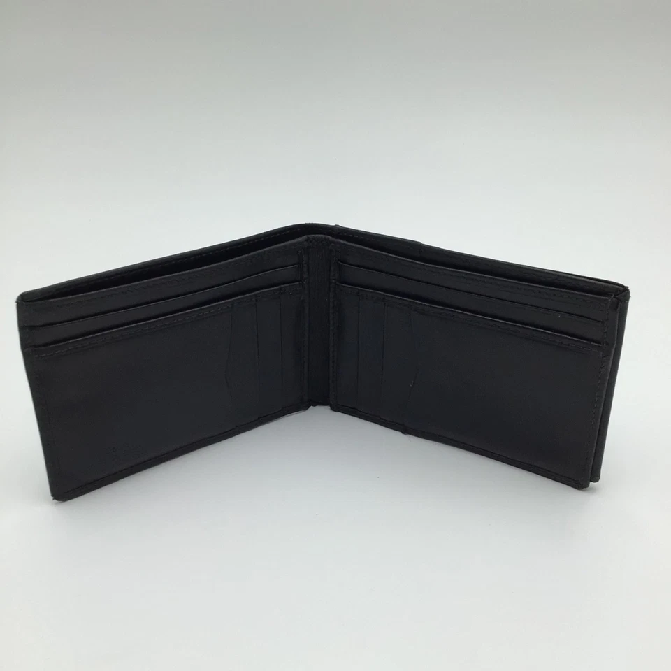 The Bridge vintage 1990 Portafoglio Uomo man Wallet black leather Made in Italy  - Imagen 4 de 4