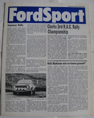 FORD SPORT Car Motorsport Magazine Aug 1973 - Image 1 of 3