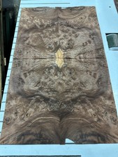Walnut Burl Raw Wood Veneer 2 sheets 18'' x 11'' 319H