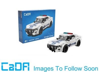 CaDA C55063W Midnight Pursuit Polizeiauto Kunststoffziegel Set