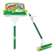 Nitty Gritty Roller Sponge Mop with Scrub Brush Heavy-Duty Floor Cleaner Tool