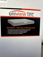 Security System Video Recorder by Uniview Tec, NR162XPC-4T, 16ch NVR, 4TB HD