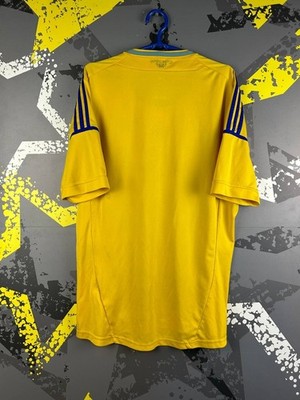 新品 代表2012 ユニフォームL黄色EUROサッカー希少 Ukraine Jersey Home football Soccer shirt 2012 - 2014 Adidas Men